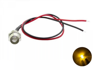 LED inbouw spot GEEL 12 volt - 24 volt - interieur verlichting - Truckstyling artikel - EAN: 6090546855893