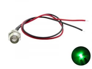 LED Einbaustrahler GRÜN 12 Volt - 24 Volt - Innenbeleuchtung - Truckstyling Artikel - EAN: 6090546862808