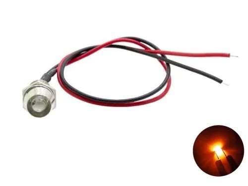 LED Einbaustrahler ORANGE 12 Volt - 24 Volt - Innenbeleuchtung - Truckstyling Artikel - EAN: 6090546435484