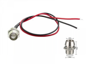 LED recessed spot ORANGE 12 volt - 24 volt - interior lighting - Truckstyling article - EAN: 6090546435484