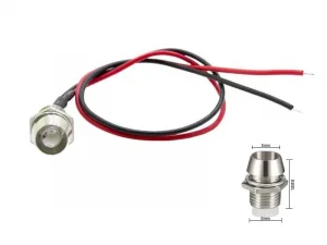 LED Einbaustrahler rot 12 Volt - 24 Volt - Innenbeleuchtung - Truckstyling Artikel - EAN: 6090545862823
