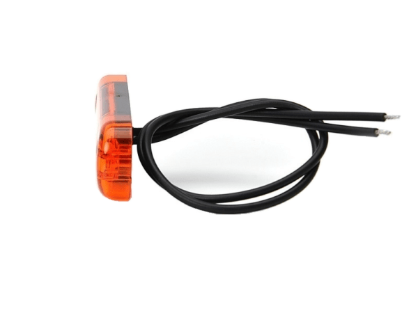 WAŚ LED marking lamp orange with 3 LED's - suitable for 12 and 24 volt use - car, trailer, tractor, truck, camper and more - EAN: 5901323111525