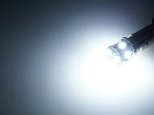BA15S LED lamp xenon wit - geschikt voor 12 & 24 volt gebruik - voor achterlicht, remlicht, stadslicht en interieur - EAN: 6090429147138