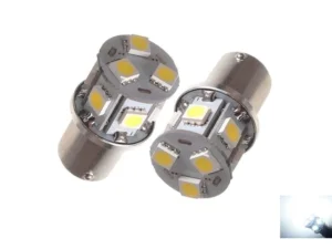 BA15S LED Lampe Xenonweiß - geeignet für 12 & 24 Volt Einsatz - für Rücklicht, Bremslicht, Standlicht und Interieur - EAN: 6090429147138