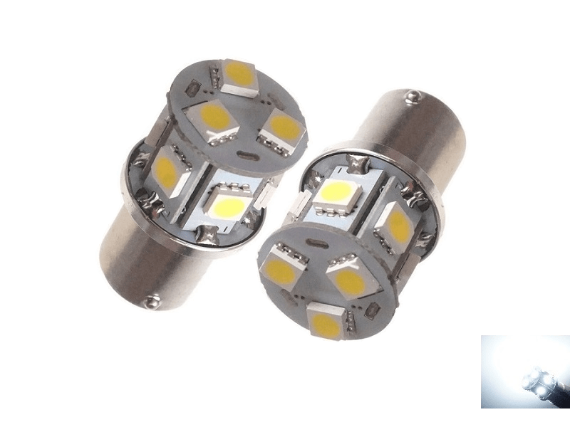 LED BA15S Birne, 10-30V/DC, 16SMD, 0,7 Watt, kaltweiß