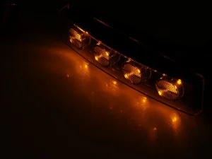 Boreman LED top lamp orange Scania 4 and R series - to be mounted in the sun visor with original plug - EAN: 5391528111206