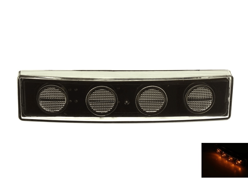 Boreman LED top lamp orange Scania 4 and R series - to be mounted in the sun visor with original plug - EAN: 5391528111206