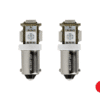 BA9S LED Lampe rot - geeignet für 24 Volt Betrieb - Innenbeleuchtung für LKW, Wohnmobil und mehr - mit 5 SMD LED's - EAN: 6090553892850