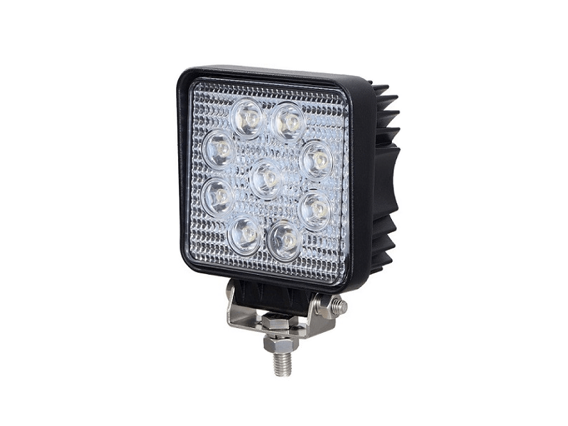 Swedstuff LED Arbeitsleuchte eckig 27W - passend für 12&24 volt - mit 35 Zentimeter Anschlusskabel - für PKW, LKW, Anhänger, Wohnmobil, Traktor und mehr - EAN: 7323030165536
