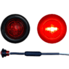 Nedking LED Markierungsleuchte rund rot Einbau - für 12 & 24 Volt Betrieb - 28mm - EAN: 6090552640643