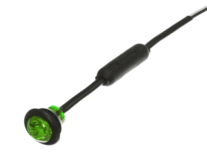 LED inbouwlamp 28mm GROEN - LED lamp geschikt voor 12 en 24 volt gebruik - EAN: 9335962031528