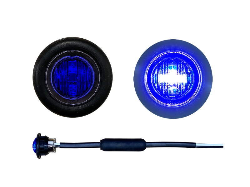 LED recessed lamp 28mm BLUE - LED lamp suitable for 12 and 24 volt use - EAN: 9335962031535
