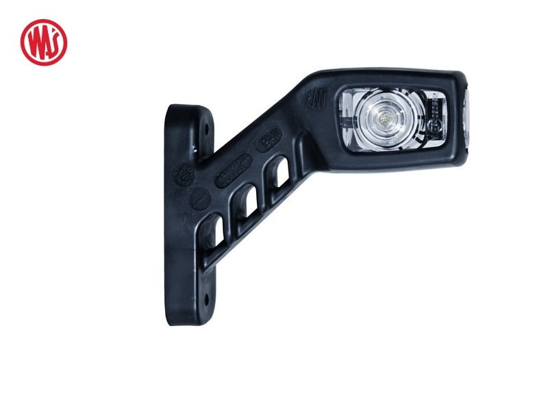 LED Breite Lampe Quadrat mit Klarglas - WAS W49 - LED Breite Lampe 12 und 24 Volt