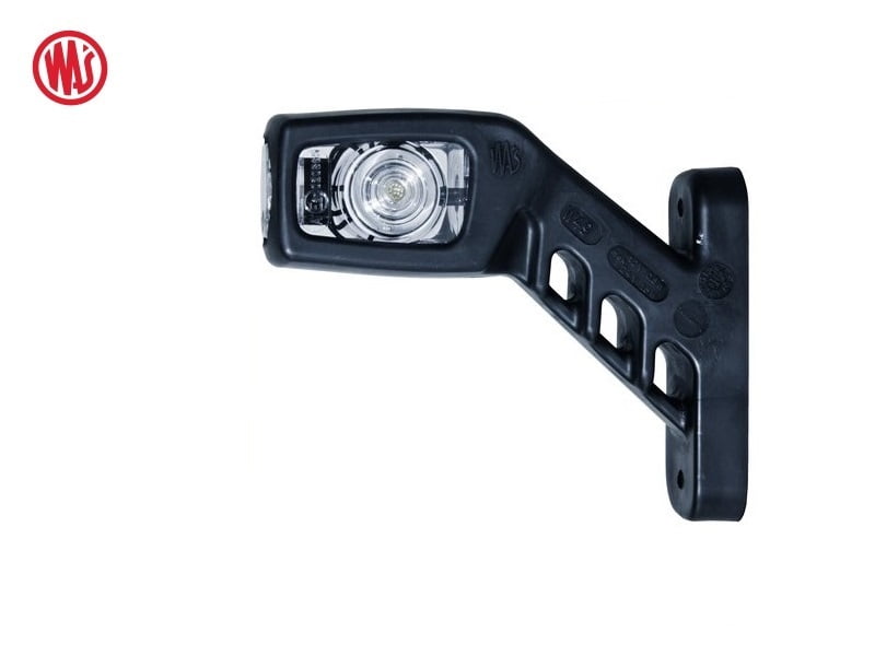 LED Breite Lampe Quadrat mit Klarglas - WAS W49 - LED Breite Lampe 12 und 24 Volt