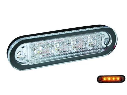 SCI C2-98 LED markeringslamp ORANJE - contourlamp vrachtwagen, aanhanger, camper, caravan en meer voor 12 volt & 24 volt - EAN: 6090438386320