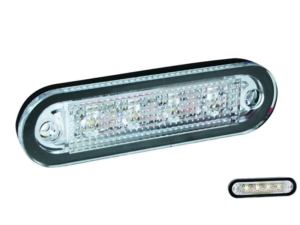 SCI C2-98 LED marker lamp WHITE - contour lamp truck, trailer, camper, caravan and more for 12 volts & 24 volts - EAN: 6090438820893