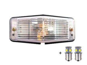 Dubbelbrander met helder lamp glas en LED verlichting - voor 24 volt gebruik - EAN: 7448157075060