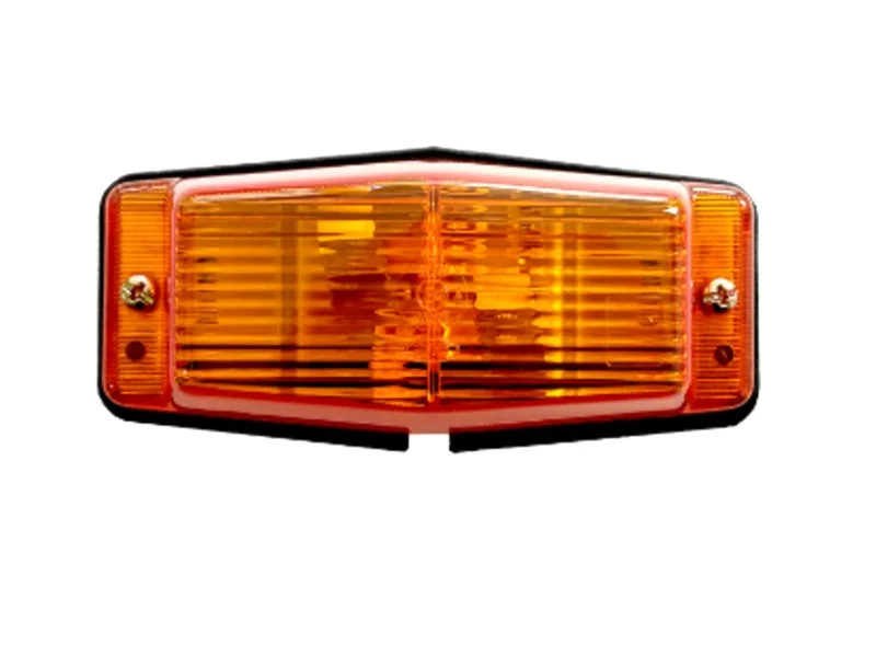 Doppelbrenner mit orangem Lampenglas - Doppelpol für 12 und 24 Volt Betrieb - EAN: 6090441519531