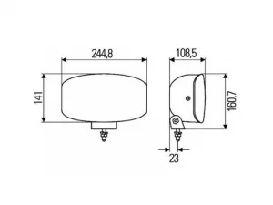 Dimensions Hella: 1FE 008 773-081 - EAN: 4082300265071