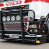 Tagfahrlicht montiert auf Scania 4 Serie - KHT transport Belgien