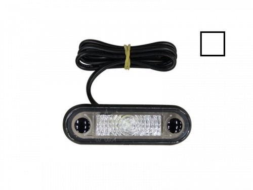 Hella LED markeringslamp WIT inbouw - voor 12 en 24 volt - Hella artikel: 2PF 959 590-202 - EAN: 4082300305234