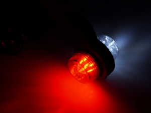 Gylle Deense LED breedtelamp voor 12 & 24 volt gebruik xenon wit - rood met helder glas - breedtelamp vrachtwagen -breedtelamp aanhanger - breedtelamp Deense bumper