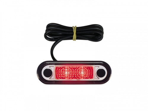 Hella LED marker lamp RED recessed - for 12 and 24 volts - Hella article: 2XA 959 790-401 - EAN: 4082300238532