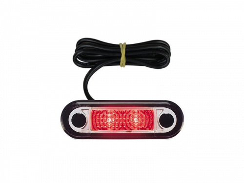 Hella LED markeringslamp ROOD inbouw - voor 12 en 24 volt - Hella artikel: 2XA 959 790-401 - EAN: 4082300238532