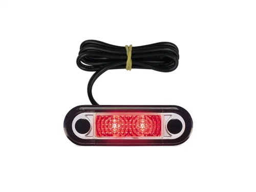 Hella LED marker lamp RED recessed - for 12 and 24 volts - Hella article: 2XA 959 790-401 - EAN: 4082300238532