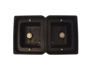 Strands rubber behuizing dubbel voor LED bloklampen - IZE LED achterlichten - Deense achterbumper montage - EAN: 7323030001247