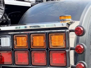 ADL89094 mounted on a Danish rear bumper with LED lamps