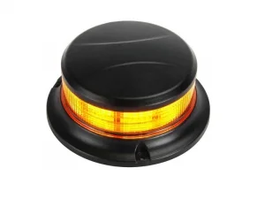 Strands LED zwaailamp oranje met helder glas - model SLIM - incl. flitsfunctie - voor 12 en 24 volt gebruik - EAN: 7323030180560