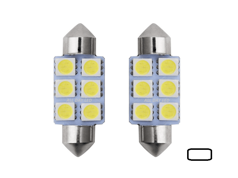 En expansión avión Aparte Festoon LED white 36mm 24V - All Day Led - LED tube lamp 24 volt