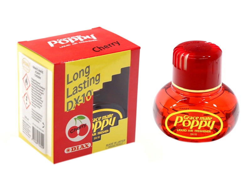 Poppy Grace Mate Cherry - luchtverfrisser voor auto, vrachtwagen, kantoor, woonkamer, slaapkamer en meer - long lasting smell van minimaal 3 maanden - EAN: 8719689706029