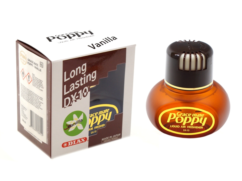 Poppy Grace Mate Vanille- luchtverfrisser voor auto, vrachtwagen, kantoor, woonkamer, slaapkamer en meer - long lasting smell van minimaal 3 maanden - EAN: 8719689706012