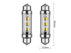Festoon LED Röhrenlampe blau - geeignet für 24 Volt gebraucht - blau Innenbeleuchtung LKW und Anhänger - c5w, c10w LED blau - EAN: 7448153441401