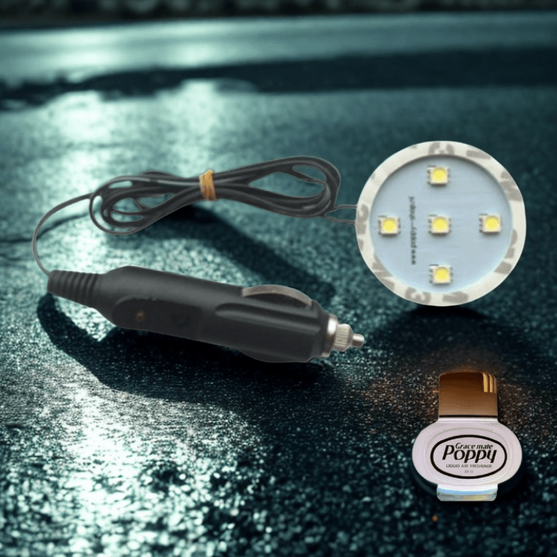 Led Popy's Poppy LED ring WIT - aanstekerplug - All Day Led - 12&24V