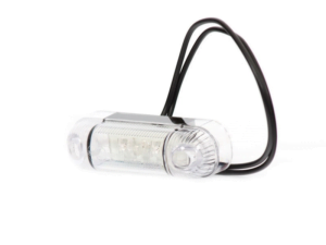 WAŚ W61 LED marking lamp orange - clear glass - marking lamp suitable for 12 and 24 volt use - applicable to trailer, truck, trailer, camper, caravan, tractor and more - EAN: 5907465122634