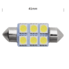 Festoon LED Soffittenlampe 41mm für 24 Volt Betrieb - Farbe 6000K Xenon Weiß - EAN: 6090543093045