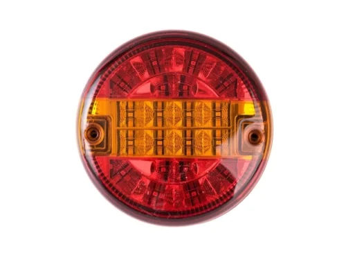 Obo LED hamburger taillight for 12 & 24 volt use - surface mounting with sliding plug - for trailer, tractor, truck, camper and more - EAN: 2000010029891