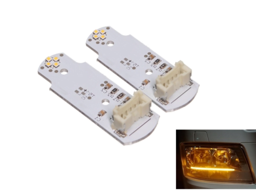 MAN LED daytime running lights orange - for MAN TGS, TGA, TGX - year 2017+ - MAN TG2 LED DRL unit - EAN: 6090536033027