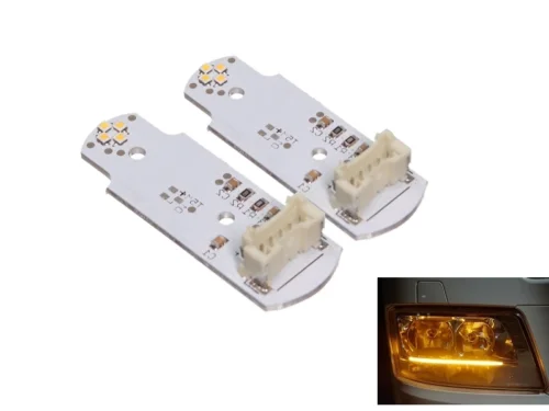 MAN LED daytime running lights orange - for MAN TGS, TGA, TGX - year 2017+ - MAN TG2 LED DRL unit - EAN: 6090536033027