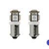 BA9S LED Lampe blau - geeignet für 24 Volt Betrieb - Innenraumbeleuchtung für LKW, Camper und mehr - mit 5 SMD LEDs - EAN: 6090555220293