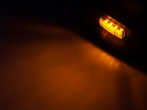 Volvo LED Top Lampe orange Typ 1 LINKS - geeignet für Montage ohne Scheinwerfer - Volvo FM, FH4, FH4B, FH5 und Volvo FH16 Weltenbummler - 24 Volt LED Beleuchtung