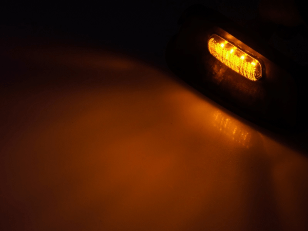 Volvo LED toplamp oranje type 1 LINKS - geschikt voor montage zonder verstralers - Volvo FM, FH4, FH4B, FH5 en Volvo FH16 globetrotter - 24 volt LED verlichting