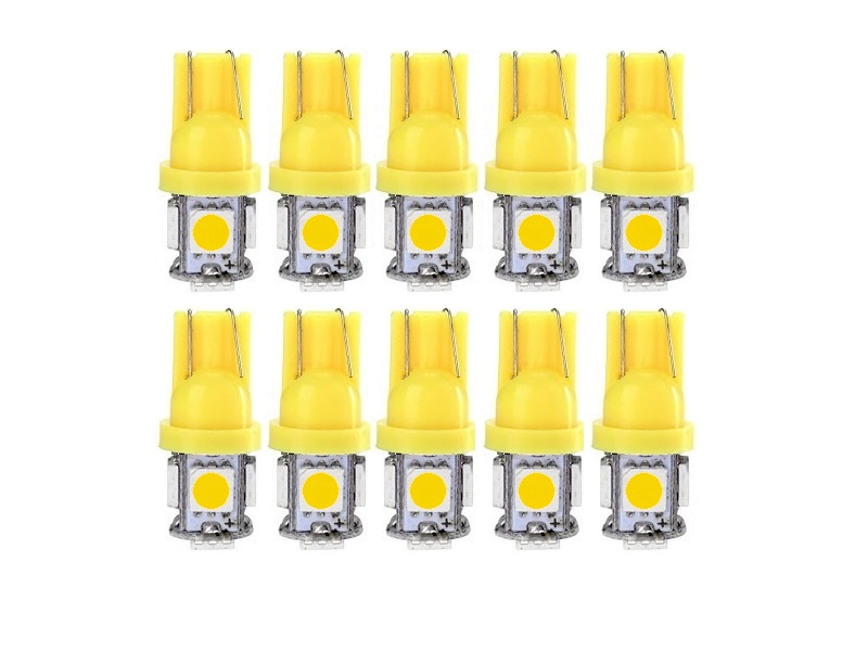 T10 led Lampe gelb 24V - Vorteilspackung 10 Stück - für 24 Volt Einsatz - EAN: 6090537048037