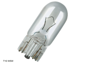 Origineel gemonteerde T10 halogeen lamp 5w5 - vervangbaar voor T10 LED blauw - 24 volt - EAN: 6090537277291