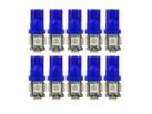 T10 led lamp blauw 24V - voordeelverpakking 10 stuks - voor 24 volt gebruik - EAN: 6090537277291
