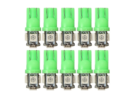 T10 led lamp groen 24V - voordeelverpakking 10 stuks - voor 24 volt gebruik - EAN: 6090537331337