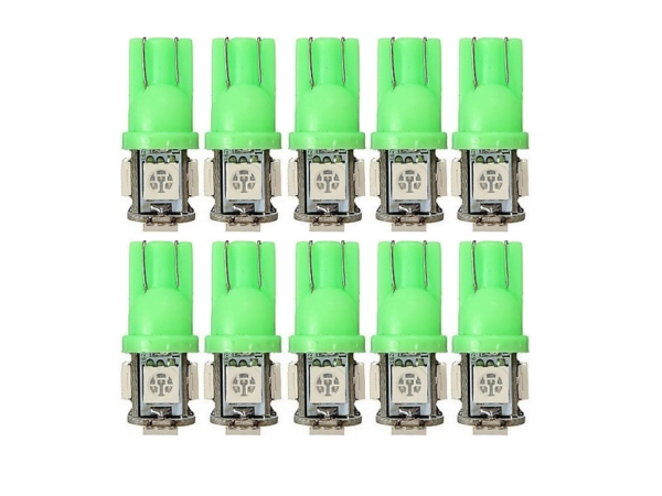 T10 led lamp green 24V - value pack 10 pieces - for 24 volt use - EAN: 6090537331337
